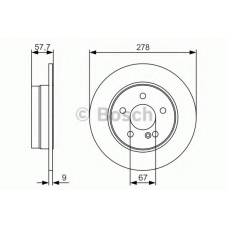 0 986 479 S96 BOSCH Тормозной диск