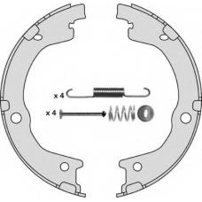 M887R MGA Комплект тормозных колодок, стояночная тормозная с