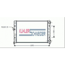 1312601 KUHLER SCHNEIDER Радиатор, охлаждение двигател