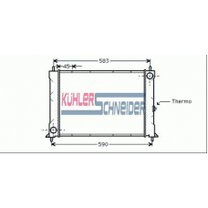 2700011 KUHLER SCHNEIDER Радиатор, охлаждение двигател