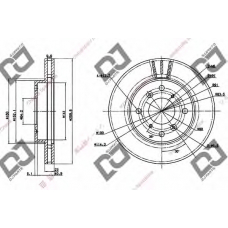 BD1243 DJ PARTS Тормозной диск