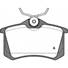 BPA0263.01 OPEN PARTS Комплект тормозных колодок, дисковый тормоз