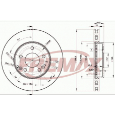 BD-0410-50 FREMAX Тормозной диск