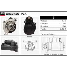 DRS3736 DELCO REMY Стартер