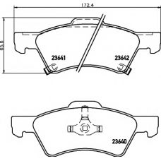 8DB 355 010-061 HELLA PAGID Комплект тормозных колодок, дисковый тормоз