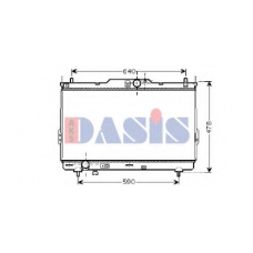 510037N AKS DASIS Радиатор, охлаждение двигателя