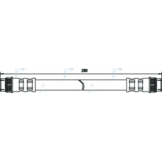 HOS3102 APEC Тормозной шланг