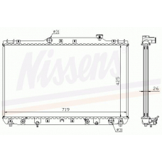 64768A NISSENS Радиатор, охлаждение двигателя