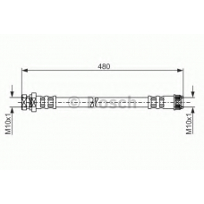 1 987 481 074 BOSCH Тормозной шланг