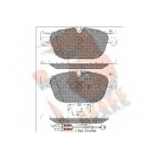 RB1969 R BRAKE Комплект тормозных колодок, дисковый тормоз