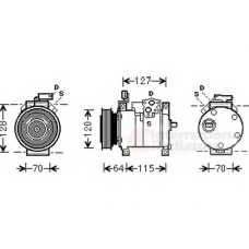 0700K115 VAN WEZEL Компрессор, кондиционер