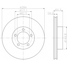 8DD 355 122-152 HELLA PAGID Тормозной диск