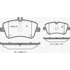 8110 23026 TRIDON Brake pads - front