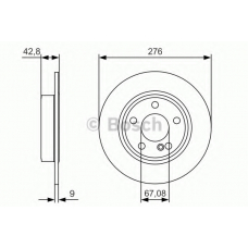 0 986 479 A03 BOSCH Тормозной диск