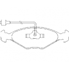 MDB1170 MINTEX Комплект тормозных колодок, дисковый тормоз