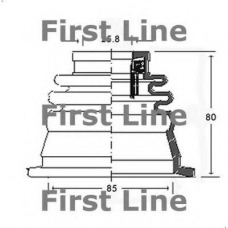 FCB2541 FIRST LINE Пыльник, приводной вал