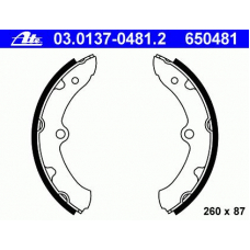 03.0137-0481.2 ATE Комплект тормозных колодок