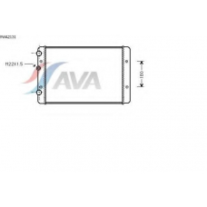 VWA2131 AVA Радиатор, охлаждение двигателя