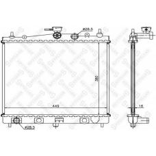 10-25973-SX STELLOX Радиатор, охлаждение двигателя