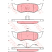GDB4119 TRW Комплект тормозных колодок, дисковый тормоз