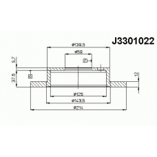 J3301022 NIPPARTS Тормозной диск