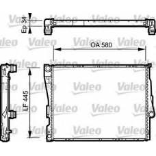 734275 VALEO Радиатор, охлаждение двигателя