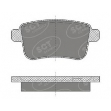 SP 491 SCT Комплект тормозных колодок, дисковый тормоз
