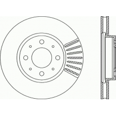 BDR1613.20 OPEN PARTS Тормозной диск