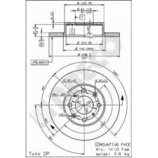 BS 7562 BRECO Тормозной диск