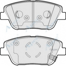 PAD1755 APEC Комплект тормозных колодок, дисковый тормоз