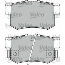 598911 VALEO Комплект тормозных колодок, дисковый тормоз