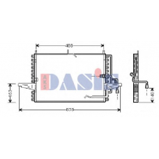 092170N AKS DASIS Конденсатор, кондиционер
