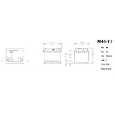 M44-T7 AC Delco Стартерная аккумуляторная батарея