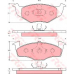 GDB1306 TRW Комплект тормозных колодок, дисковый тормоз
