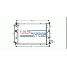 1806001 KUHLER SCHNEIDER Радиатор, охлаждение двигател