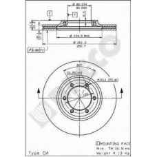 BS 8101 BRECO Тормозной диск