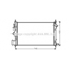 OLA2471 AVA Радиатор, охлаждение двигателя
