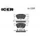 181235 ICER Комплект тормозных колодок, дисковый тормоз