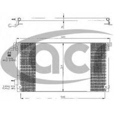 300360 ACR Конденсатор, кондиционер