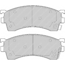FSL950 FERODO Комплект тормозных колодок, дисковый тормоз