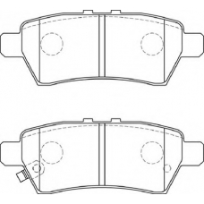 FD7239A NECTO Комплект тормозных колодок, дисковый тормоз