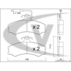 V42-4120 VEMO/VAICO Комплект тормозных колодок, дисковый тормоз