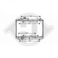 8641401 DIEDERICHS Радиатор, охлаждение двигателя