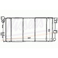 60985 NISSENS Радиатор, охлаждение двигателя