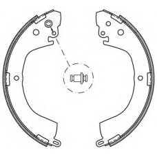 BSA2057.00 OPEN PARTS Комплект тормозных колодок