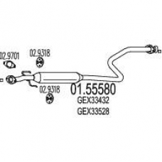 01.55580 MTS Средний глушитель выхлопных газов