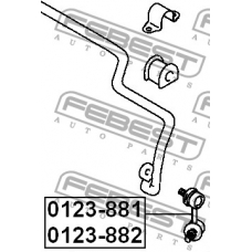 0123-881 FEBEST Тяга / стойка, стабилизатор