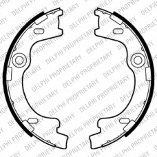 LS2012 DELPHI Комплект тормозных колодок, стояночная тормозная с