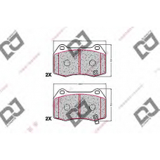 BP1528 DJ PARTS Комплект тормозных колодок, дисковый тормоз