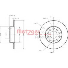 6110030 METZGER Тормозной диск